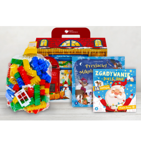 Paczka mikołajkowa dla chłopca 4+ z klockami konstrukcyjnymi K1