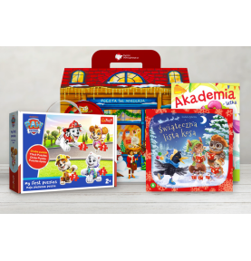 Paczka mikołajkowa dla dzieci ze żłobka z puzzlami Psi Patrol