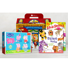 Paczka mikołajkowa dla dzieci ze żłobka z puzzlami Świnka Peppa