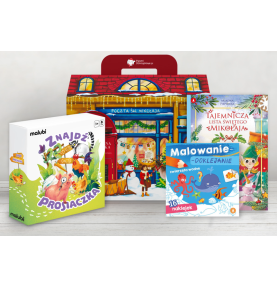 Paczka mikołajkowa dla dzieci 3+ z grą Znajdź Prosiaczka