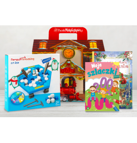 Paczka mikołajkowa dla dzieci 4+ z grą Uratuj Pingwina