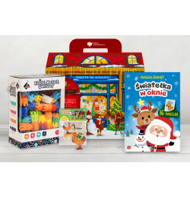 Paczka mikołajkowa dla dzieci 4+ z klockami Małych Geniuszy