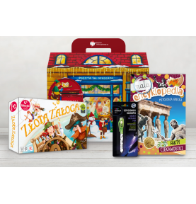 Paczka mikołajkowa dla dzieci 7+ z grą Złota Załoga