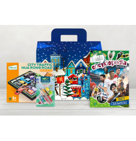 Paczka mikołajkowa dla chłopca 7+ z grą logiczną Parking Samochodowy