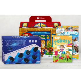 Paczka mikołajkowa dla dzieci 7+ z grą Kamienie Magnetyczne