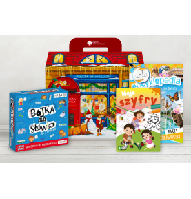 Paczka mikołajkowa dla dzieci 7+ z grą Bójka na Słówka