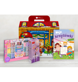 Paczka mikołajkowa dla dziewczynki 6-7 lat z koralikami do nawlekania