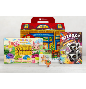 Paczka mikołajkowa dla dzieci 3+ z piaskiem dynamicznym