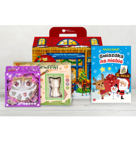 Paczka mikołajkowa dla dziewczynki 5+ z zestawem koralików