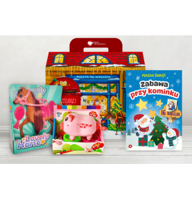 Paczka mikołajkowa dla dziewczynki 3+ z zabawką Konik do czesania