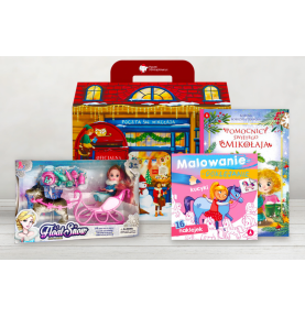 Paczka mikołajkowa dla dziewczynki 4+ z bajkową karocą