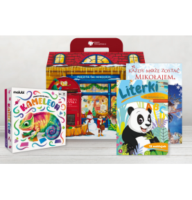 Paczka mikołajkowa dla dzieci 6+ z grą Jakiego Koloru Jest Kameleon?