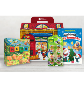 Paczka mikołajkowa dla dzieci 3+ z grą Memory - leśne życie