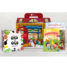 Paczka mikołajkowa dla dzieci 5+ z grą Oko w oko Zmykła