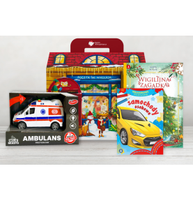 Paczka mikołajkowa dla chłopca 4+ z autem ambulans