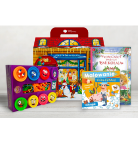 Paczka mikołajkowa dla dzieci 3+ z kolorową masą plastyczną