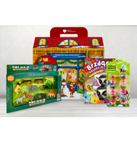 Paczka mikołajkowa dla dzieci 3+ z figurkami Dzikie Zwierzęta