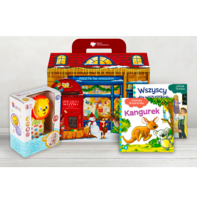 Paczka mikołajkowa dla dzieci 3+ z muzycznym telefonikiem Lew