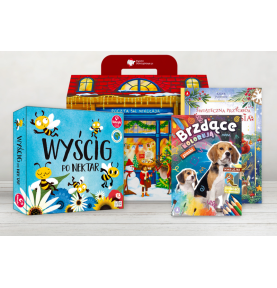 Paczka mikołajkowa dla dzieci 4+ z grą Wyścig po nektar