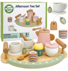 WOOPIE GREEN Drewniany Zestaw do Herbaty i Kawy 12 el. FSC