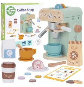 WOOPIE GREEN Drewniany Ekspres do Kawy Cukiernia Barista 25 el.