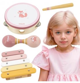 VIGA PolarB Zestaw Instrumentów Muzycznych Różowy
