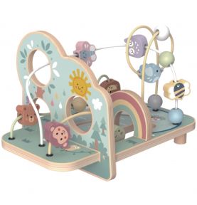 TOOKY TOY Drewniana Pętla Motoryczna Leśny Labirynt