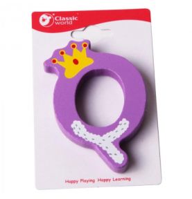 CLASSIC WORLD Drewniana Literka Q