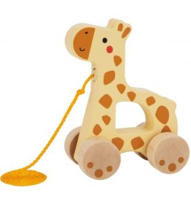 TOOKY TOY Żyrafka do Ciągnięcia Drewniany
