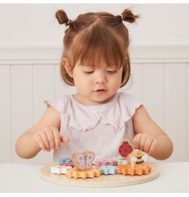 VIGA PolarB Drewniane Kolorowe Koła Zębate Montessori