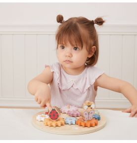 VIGA PolarB Drewniane Kolorowe Koła Zębate Montessori