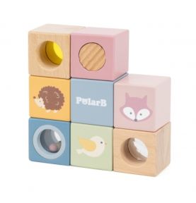 VIGA Drewniane Klocki Sensoryczne PolarB