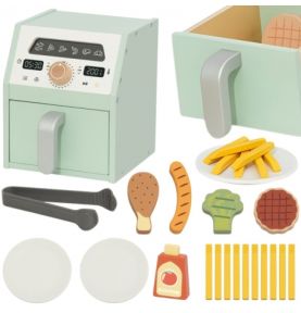 TOOKY TOY Drewniany Air Fryer Frytkownica Beztłuszczowa