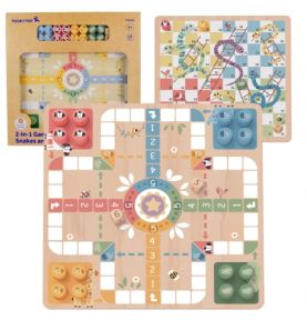 TOOKY TOY Gry Planszowe Logiczne 2w1 Ludo Chińczyk + Uwolnij Zwierzątka