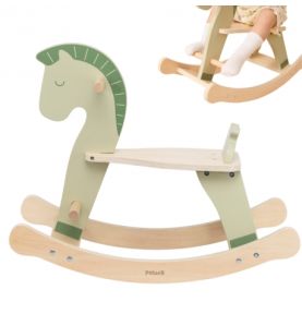 VIGA Drewniany Konik na Biegunach