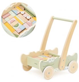Viga Drewniany Wózek Na Klocki Pchacz
